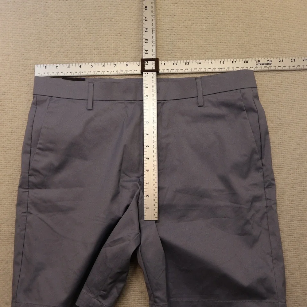 Banana Republic Mens 36 Stretch Chino Short Blue Quick Dry 9 Inseam 1951107